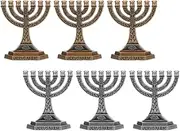 Hanukkah Decor Branch Menorah Candlestick Holders Jewish Taper Candles Stand for Home Office Party
