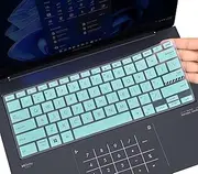 CaseBuy Keyboard Cover for 2023 ASUS ZenBook 14X OLED UX3404 UX3404VA Q410VA Q420 Q420VA, Zenbook 14 Flip OLED UP3404, Zenbook Pro 14 OLED UX6404 Laptop(NOT Fit 2024) -Mint