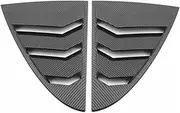 Rear Window Scoop Louvers Spoiler Decor Panel Cover Trim Compatible for Benz A Class W177 A200 A220 Sedan 2019-2023 Accessories(Carbon Fiber Look)