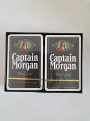 Captain Morgan Playing Cards Black Label Rum Vintage 2 Packs Sealed