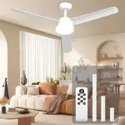 Ceiling Fan with Lights, 60" Ceiling Fan Light with Remote Control, Indoor/Ou...