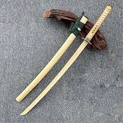 CClz Wooden，Sword Weapon 100Cm Wooden Katana with Scabbard, Japanese Katana, Sword for Martial Arts Training, Kendo Training, Collection, Home Decor/E/a