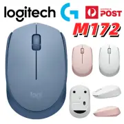 LOGITECH Wireless Mouse M172 Silent 2.4GHz Optical Mice Laptop PC USB Receiver
