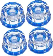 EXQUIMEUBLE 4Pcs Guitar Volume Control Knobs Durable Acrylic Replacement Parts for Electric Guitar Bass Precision for Sound Smooth Operation Easy Installation