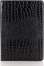 iPad 9th 8th 7th Gen 10.2 inch Case for Women, iPad Air-3/iPad Pro-2 10.5 inch Case, DMaos Crocodile Synthetic Leather Stand Folio Smart Cover, Auto Sleep/Wake, Classic Fashion Protector - Black