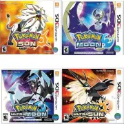 Pokemon Sun + Moon + Ultra Sun + Ultra Moon 3DS Brand New Game Bundle