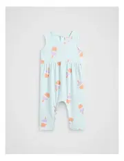 [Seed Heritage] Ice Block Jumpsuit in Blue