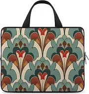 [FHPCE] Laptop Shoulder Bag Laptop Bag Computer Bag Art Deco Pattern Messenger Bag for Unisex, Art Deco Pattern, 17inch