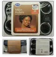 Goody Mesh Rollers 20 Rollers & Pins Quick Drying Smooth Free Flowing Curls NEW