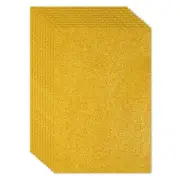 6Pcs 2mm(1/10") Glitter Foam Sheet Gold Tone Adhesive, 16x24inch(40x60cm)