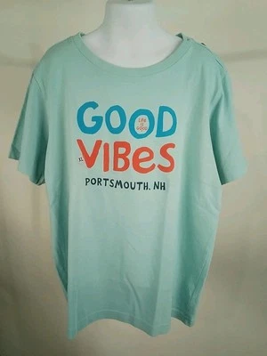 Life is Good Kid Short Sleeve Crusher Tee Good Vibes Beach Blue X-Large 80123-A