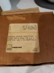 Arrow Hart Cast Aluminum Box and cover 5740ns30 40 50 amp recep