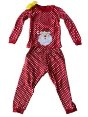 Girls Santa Clause Pajamas By Elowell Size 4T