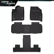 Fit For Chevy Traverse 7 18-25 Seat All Weather TPE Floor Mats Protection Liners