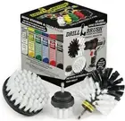 Drillbrush Car Detailing Kit Interior Cleaner Brush Set - 3 Piece Drill Brush Cl