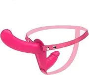 10 Vibration Modes Strapon-on Double Dildo with Remote Control Silicone 2 Didlo Tails, SM Bondage Pants Erotic Sex Toy Strap-on Penis for Women