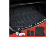 3PCS Car Rear Front Cargo Trunk Toolbox Luggage Rubber Mats for Tesla Model 3 2021-2022