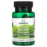 Swanson, Full Spectrum Mucuna Pruriens, 400 mg, 60 Capsules
