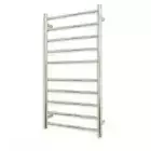 Radiant Polished 600 x 1100mm Round Heated Towel Rail (Left Wiring) RTR02LEFT