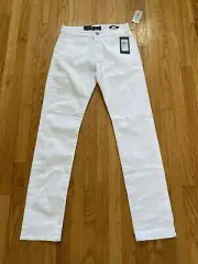 $195 NWT 34 HERITAGE COURAGE MID RISE STRAIGHT MENS 32 X 34 WHITE STRETCH JEANS