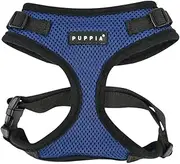 Puppia Authentic RiteFit Harness with Adjustable Neck, Small, Royal Blue