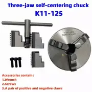 Three-jaw Self-centering Chuck K11-125Electric Chucking Controller for CNC Lathe
