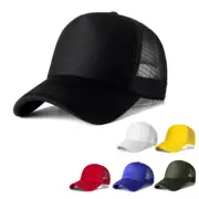 1 PCS Unisex Cap Casual Plain Mesh Baseball Cap Adjustable Snapback Hats Truc CR