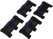 X AUTOHAUX Roll Bar Grab Handles for Jeep Wrangle 1955-2023 Grip Handle Holder Nylon PVC Blue 4 Pcs