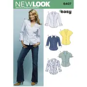 New Look Sewing Pattern 6407 N6407 Women's Tops