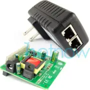 Gigabit Raspberry Pi 4 4B 3B+ 3B Plus 5V 12V Dual Output PoE Kit (HAT+ Injector)