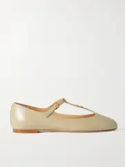 [Chloé] Chloé - Marcie Embellished Leather Ballet Flats - Mint - IT40 IT 40 Green