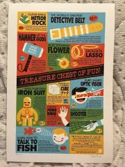 Treasure Chest of Fun Dave Perillo Marvel DC Comics Superhero Poster Art Print