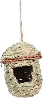 GANAZONO Hanging Bird House Handwoven Straw Nest for Outdoor Decor Bird Resting Place Garden Ornament Safe Natural Material