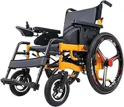 Heavy Duty Electric Wheelchair, Dual Function Foldable Power Wheelchair for Adult, Electric Power Or Manual Manipulation, Up to 15 Miles Range