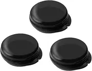 3 Pack Small Pill Box, Round Case, Portable Mini Black Medicine, Drug Holder Container Organizer, Travel Pill Case Medicine Storage Container