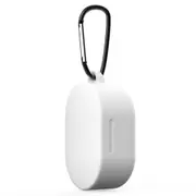 5PCS Silicone Earphone Case Cover for Xiaomi Redmi Airdots TWS Headphone Sports Bluetooth Earphone Case with Hook white