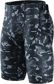 [BEROY] Mens Compression Shorts Training Athletics Workout Tight Sports Base Layer with One Pocket