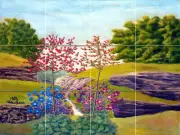 Art Flowers Andre Bauchant Mural Ceramic Backsplash Bath Tile #2038