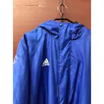 古著ADIDAS寶藍色羔羊毛長版運動外套/大衣