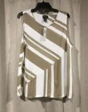 CHICO'S Travelers top / blouse tunic plus size pleated size 3 New NWT