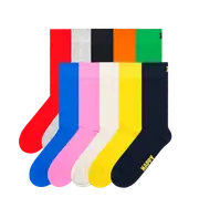 10-Pack Solid Crew Socks