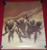 Frank Frazetta Neanderthal Cavemen Poster 18x23 Fantasy art print Ogres Fairfax