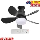 Ceiling Fan Lights with Remote LED Light Fan Dimmable 5 Blades for Home Office