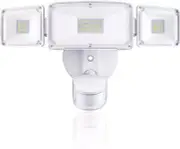LED Security Lights 3 Head Motion Sensor with Adjustable 40W, 4000LM, 5000K,