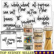 168/336 Stickers Spice Herb Storage Jar Labels Stickers Decals Pantry Label