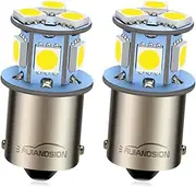Ruiandsion 2pcs 1156 7506 BA15S LED Bulb 6V Super Bright 5050 8SMD Chipset LED Replacement Bulb for Reverse light Turn signal light Tail light,Non-polarity(White)