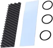 Angoily 4mm Diagonal Heat Sink Copper .2 Heat Sink for M.2 2280 Graphene Enhanced Cooling Pad Included