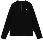Golf Sweater, Men's PF Tech Line 1/4 Zip Sweater, Puma Black, 2XL