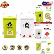 Rainproof 3-Gallon Chicken Feeder and Waterer with Easy Installation Features