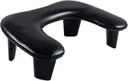harayaa U Shape Nail Arm Rest Stand,Nail Hand Rest,Nails Cushion Hand Holder,Breathable Detachable for Nail Art Tech,Personal Salons, black